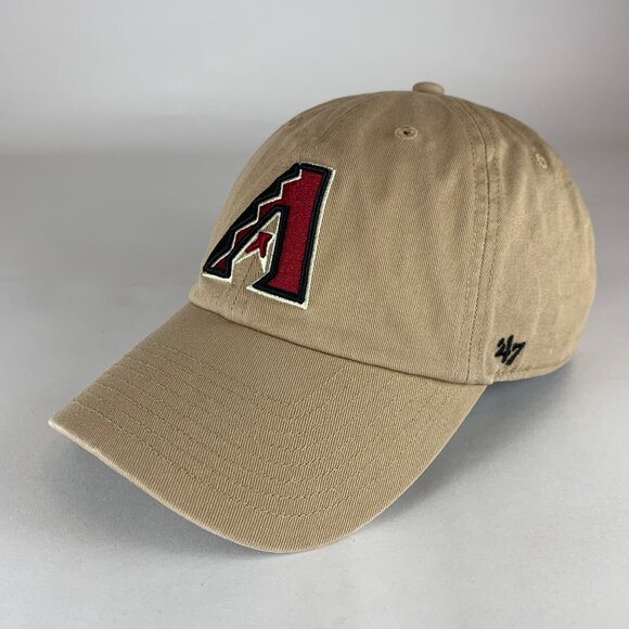 Arizona Diamondbacks MLB Beige 47 Brand Clean Up Relaxed Fit Strapback Hat - Picture 1 of 6